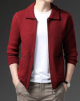 Primadon Pullover Rot / M Benjamin | Hochwertiger Kaschmir Pullover für Herren elegant