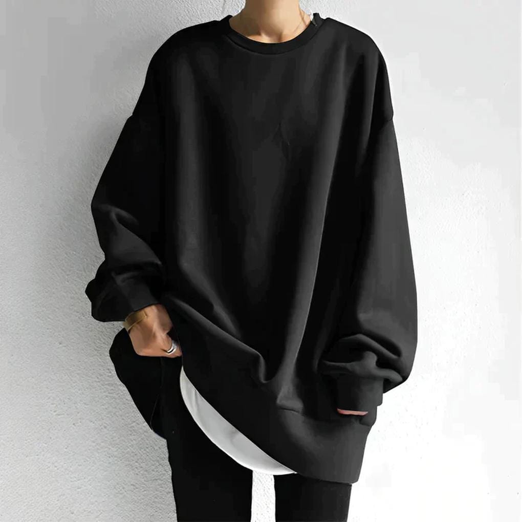 Primadon Pullover Schwarz / S Andrea | Lässiger Herrenpullover aus weichem Strick Winter