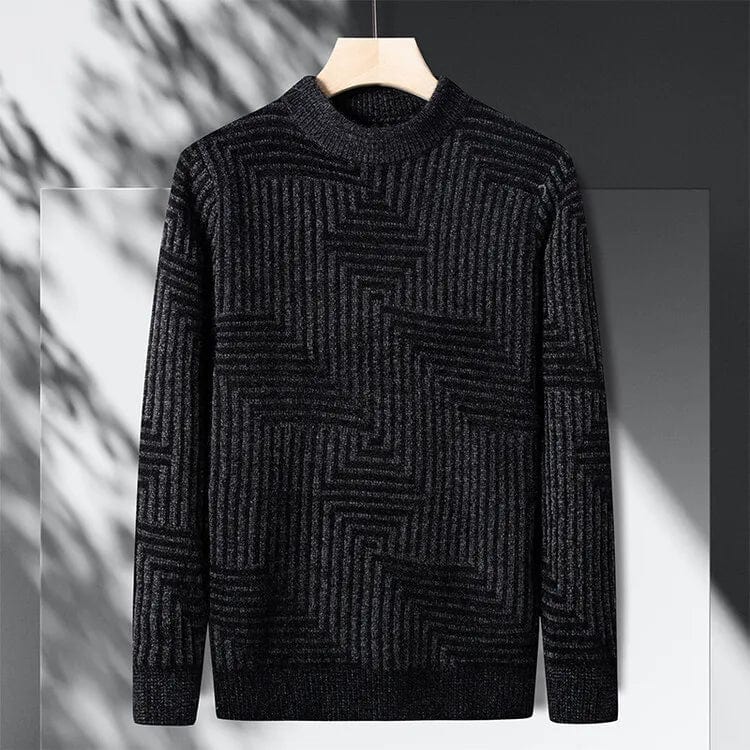 Primadon Pullover Schwarz / XS Dieter | Eleganter Herrenpullover aus Wollmix für Herbst