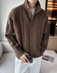 Primadon Pullover & Strickjacken Braun / S Valentin | Eleganter Strickcardigan für Herren Winter