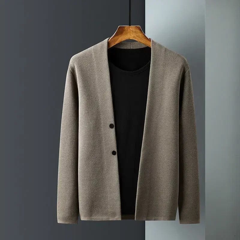 Primadon Pullover & Strickjacken Dessertbraun / S Enzo | Eleganter Herren Cardigan aus Cashmere-Mischung