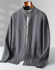Primadon Pullover & Strickjacken Grau / XS Sterling | Elegante Merinojacke für Herren ganzjährig