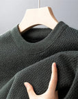 Primadon Pullover & Strickjacken Grün / S Adrian | Eleganter Herrenpullover aus Baumwolle atmungsaktiv