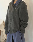 Primadon Pullover & Strickjacken Lisa | Elegante Kaschmirjacke für Damen mit Knopfdetails