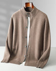 Primadon Pullover & Strickjacken Tan / XS Sterling | Elegante Merinojacke für Herren ganzjährig