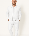Primadon Pullover & Strickjacken Weiß / S Martin | Lässiges Waffelstrick-Set für Herren bequem