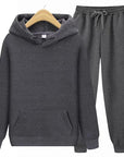 Primadon Sets Dunkelgrau / S Robin | Bequemes Hoodie Set für Unisex mit Jogginghose