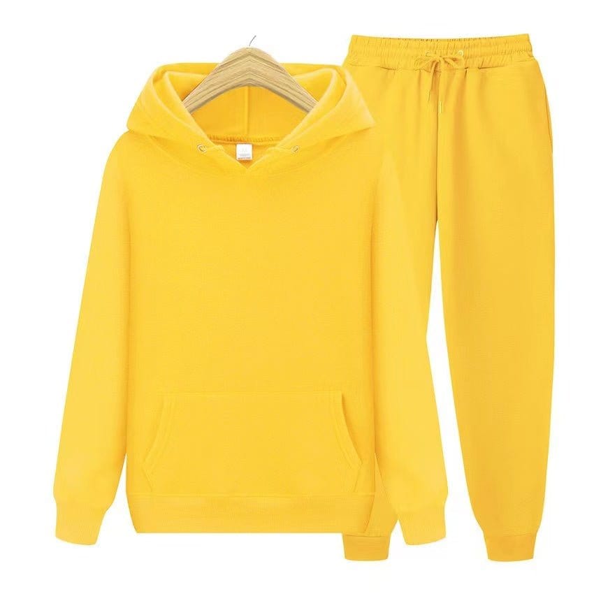 Primadon Sets Gelb / S Robin | Bequemes Hoodie Set für Unisex mit Jogginghose