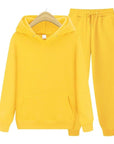 Primadon Sets Gelb / S Robin | Bequemes Hoodie Set für Unisex mit Jogginghose