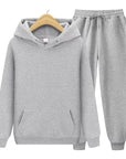 Primadon Sets Grau / S Robin | Bequemes Hoodie Set für Unisex mit Jogginghose