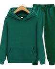 Primadon Sets Grün / S Robin | Bequemes Hoodie Set für Unisex mit Jogginghose
