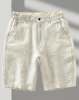 Primadon Shorts Hellbeige / XS Marlow | Lässige Leinen Shorts für Herren Sommer