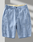 Primadon Shorts Hellblau / XS Marlow | Lässige Leinen Shorts für Herren Sommer