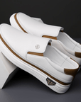 Primadon Slipper Victor elegante Chelsea Slipper für Herren aus Vollnarbenleder
