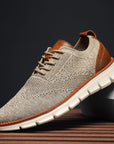 Primadon Sneaker Braun / 38.5 Marc atmungsaktive Barfußschuhe für Herren flexibel