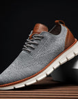 Primadon Sneaker Grau / 38.5 Marc atmungsaktive Barfußschuhe für Herren flexibel
