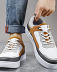 Primadon Sneaker Julian elegante Leder-Wildleder Sneakers für Herren atmungsaktiv