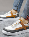 Primadon Sneaker Julian elegante Leder-Wildleder Sneakers für Herren atmungsaktiv