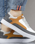 Primadon Sneaker Julian elegante Leder-Wildleder Sneakers für Herren atmungsaktiv