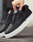 Primadon Sneaker Simon elegante Leder-Sneakers für Herren mit Reißverschluss