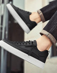 Primadon Sneaker Simon elegante Leder-Sneakers für Herren mit Reißverschluss