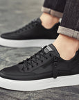Primadon Sneaker Simon elegante Leder-Sneakers für Herren mit Reißverschluss