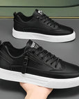 Primadon Sneaker Simon elegante Leder-Sneakers für Herren mit Reißverschluss