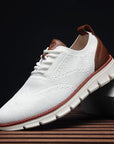 Primadon Sneaker Weiß / 38.5 Marc atmungsaktive Barfußschuhe für Herren flexibel