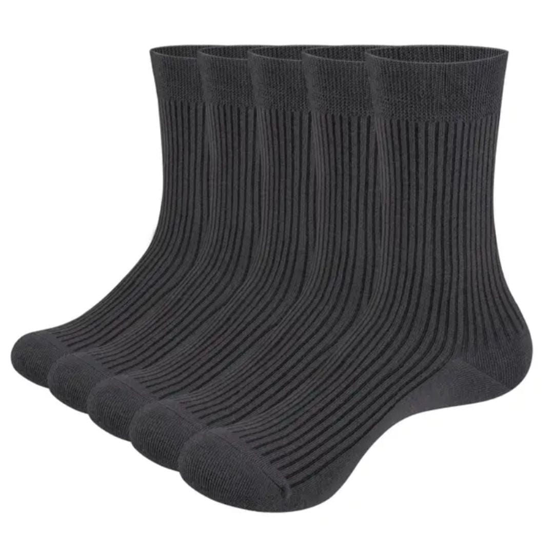 Primadon Socken Grau Khalil | Komfortable Trachtensocken für Herren mittellang