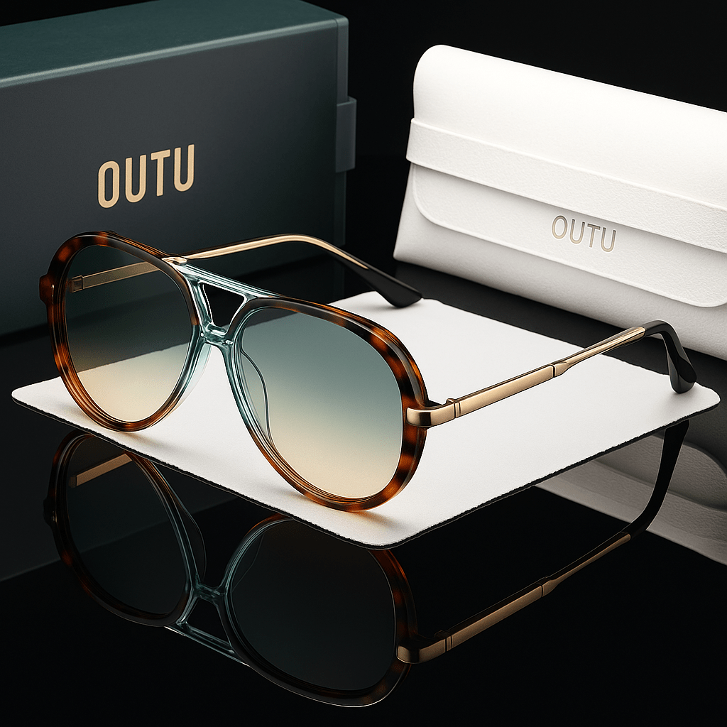 Primadon Sonnenbrillen Minz-Schildkröte Alessio | Elegante Sonnenbrille für Herren modern