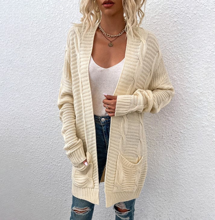 Primadon Strickjacken Weiß / S Sola Damen Strickjacke | Superweich, Elegant
