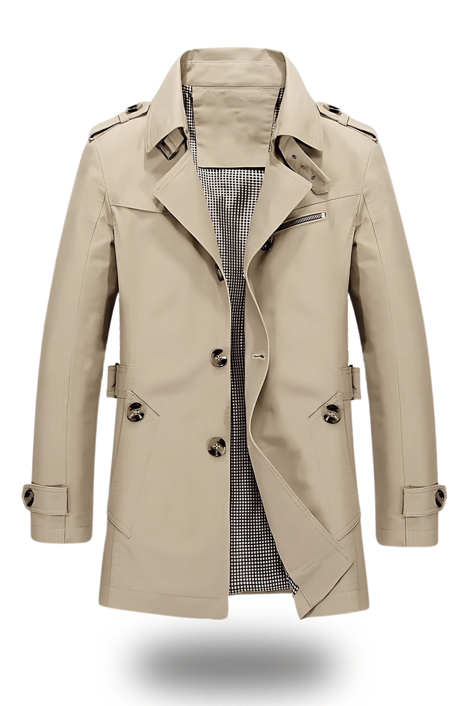 Primadon Trenchcoats Beige / XS Jens | Eleganter Trenchcoat für Herren Winter
