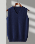 Primadon Westen Marine / XS Carsten | Elegante Merino-Weste für Herren ganzjährig