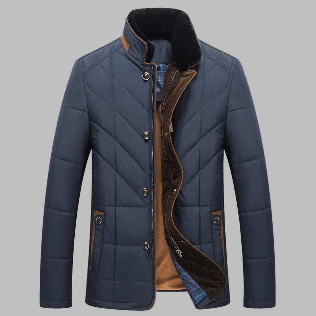 Primadon Wintermäntel Blau / M Felix | Eleganter Wintermantel für Herren warm