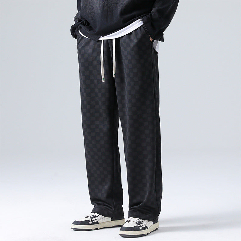 Bequeme Jogginghose für Herren kariert atmungsaktiv Alltag stylish 5