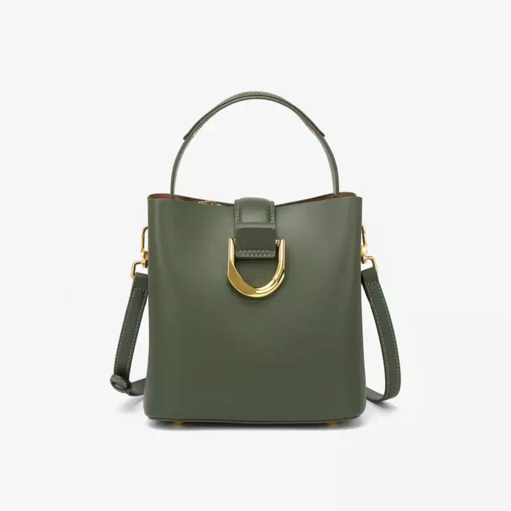 Elegante Lederhandtasche für Damen schwarz vielseitig aus Rindsleder 0