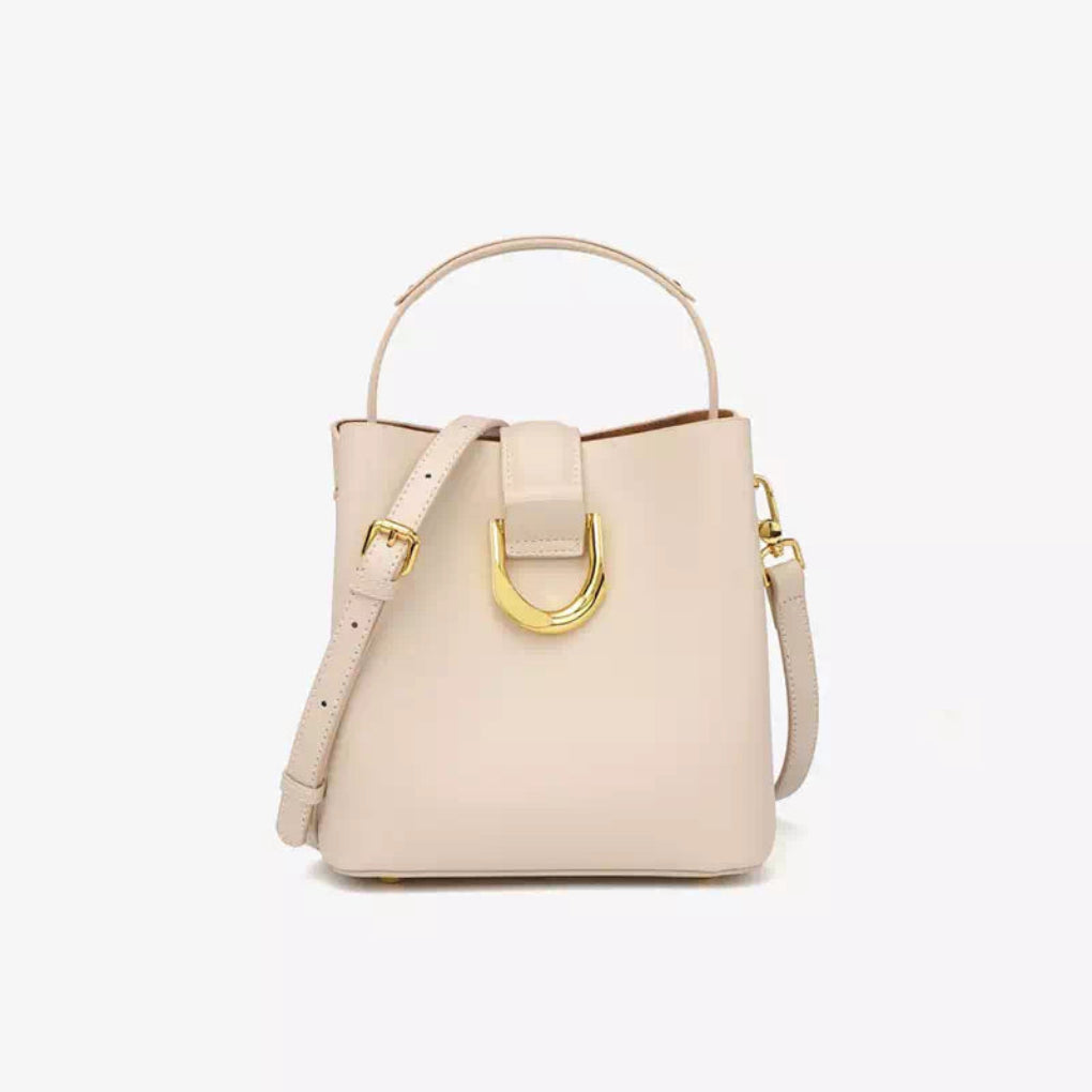 Elegante Lederhandtasche für Damen schwarz vielseitig aus Rindsleder 1