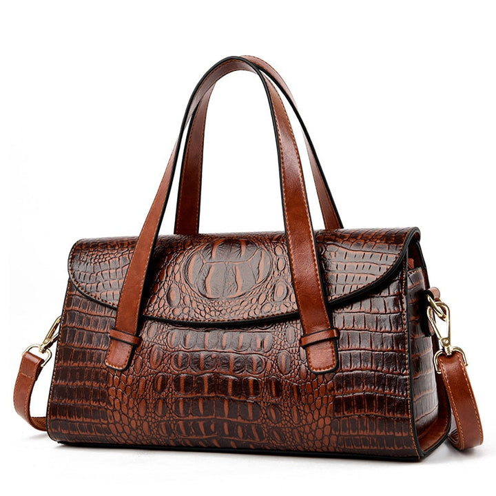 Elegante Ledertasche für Damen geräumig stilvoll Premium 0