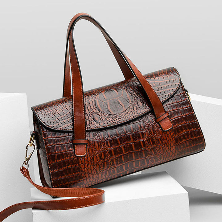 Elegante Ledertasche für Damen geräumig stilvoll Premium 1