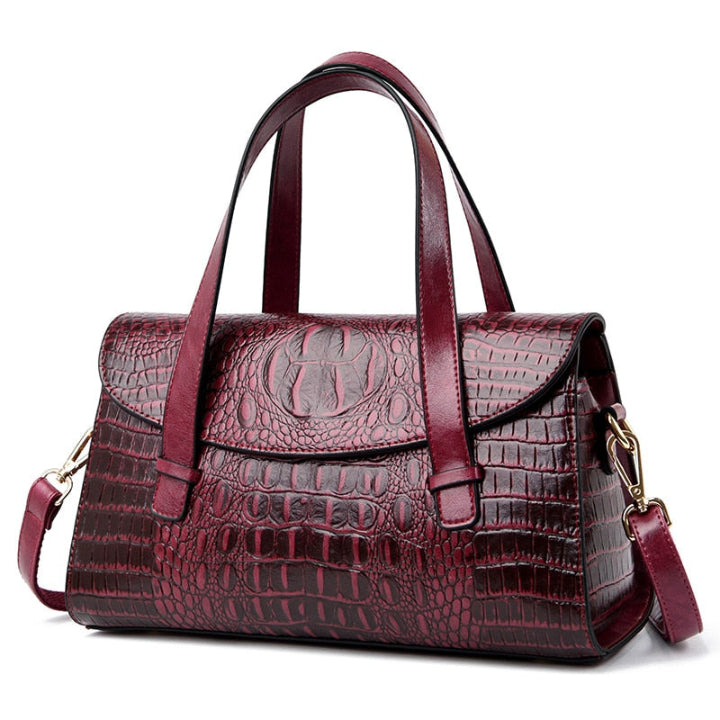 Elegante Ledertasche für Damen geräumig stilvoll Premium 5
