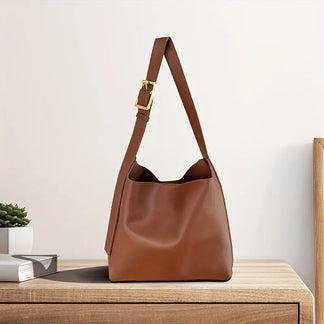 Elegante Ledertasche für Damen hochwertig zeitlos vielseitig schwarz 2