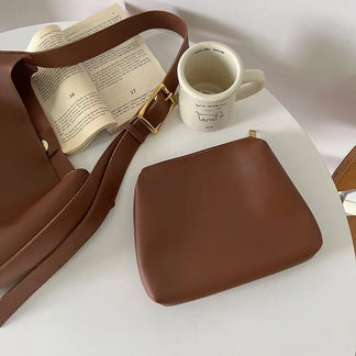 Elegante Ledertasche für Damen hochwertig zeitlos vielseitig schwarz 3