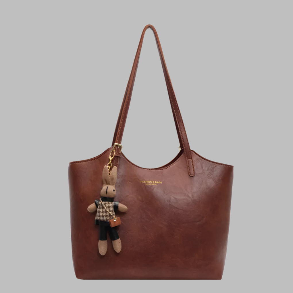 Elegante Umhängetasche für Damen aus Vintage-Leder ganzjährig geräumig mit Schultergurt 0