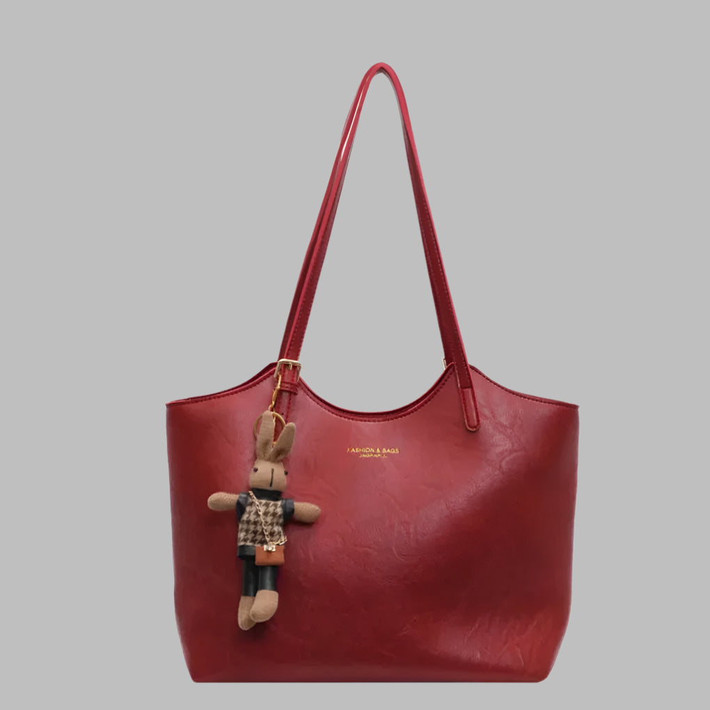 Elegante Umhängetasche für Damen aus Vintage-Leder ganzjährig geräumig mit Schultergurt 2