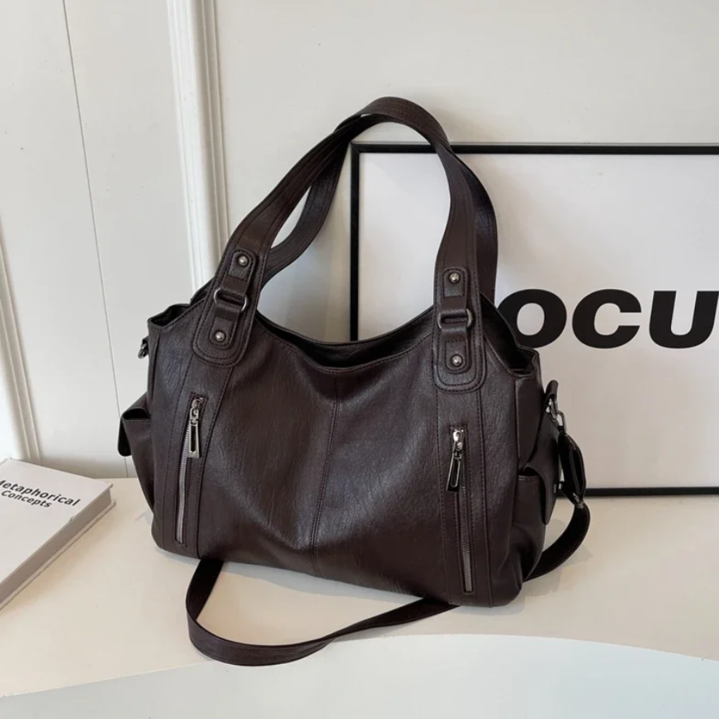 Elegante Umhängetasche für Damen aus veganem Leder vielseitig geräumig und stilvoll 0