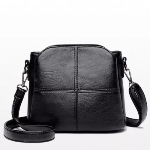 Elegante Umhängetasche für Damen kompakt aus PU-Leder leicht kombinierbar 6