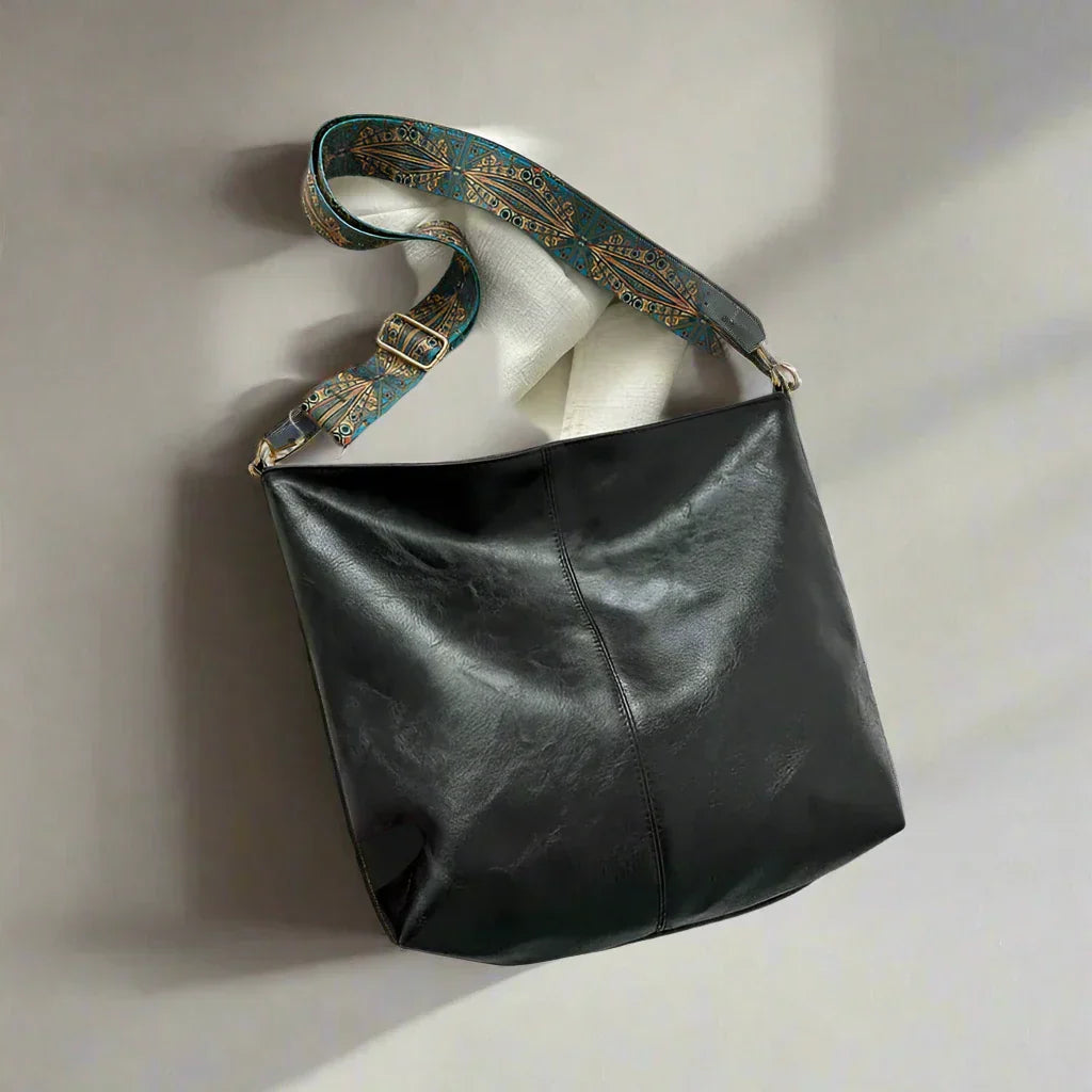 Elegante Vintage Umhängetasche für Damen aus Leder zeitlos robust 0