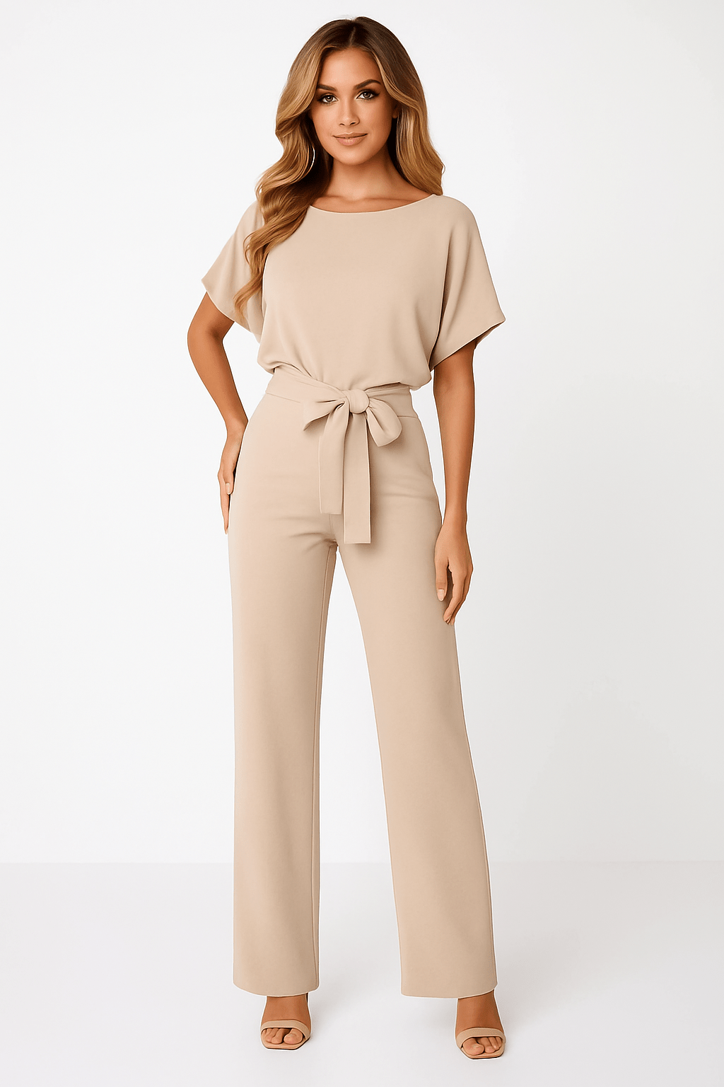 Elva | Eleganter Jumpsuit für Damen festlich mit Gürtel 0