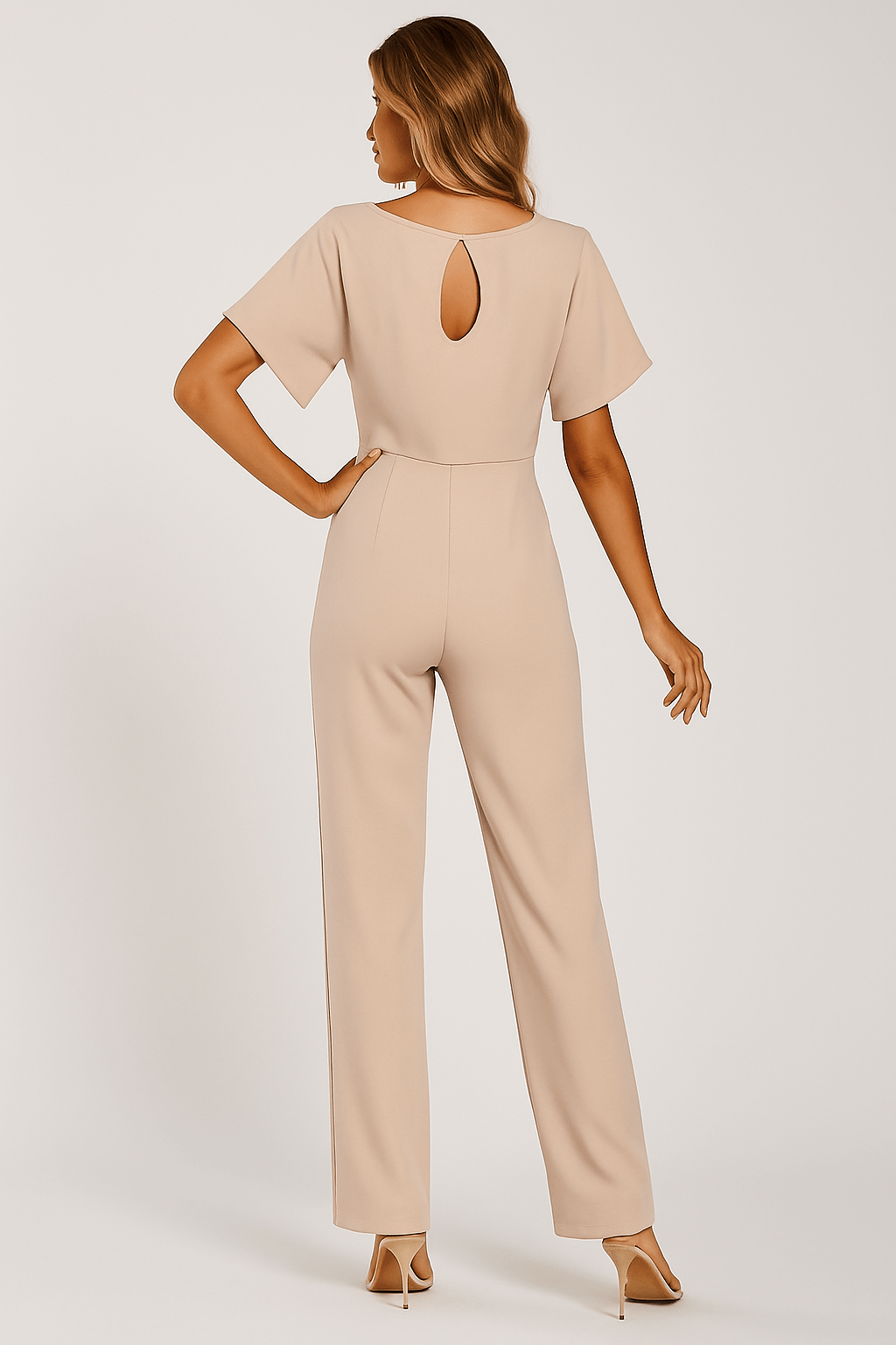 Elva | Eleganter Jumpsuit für Damen festlich mit Gürtel 2
