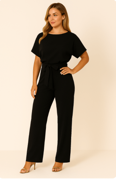 Elva | Eleganter Jumpsuit für Damen festlich mit Gürtel 4